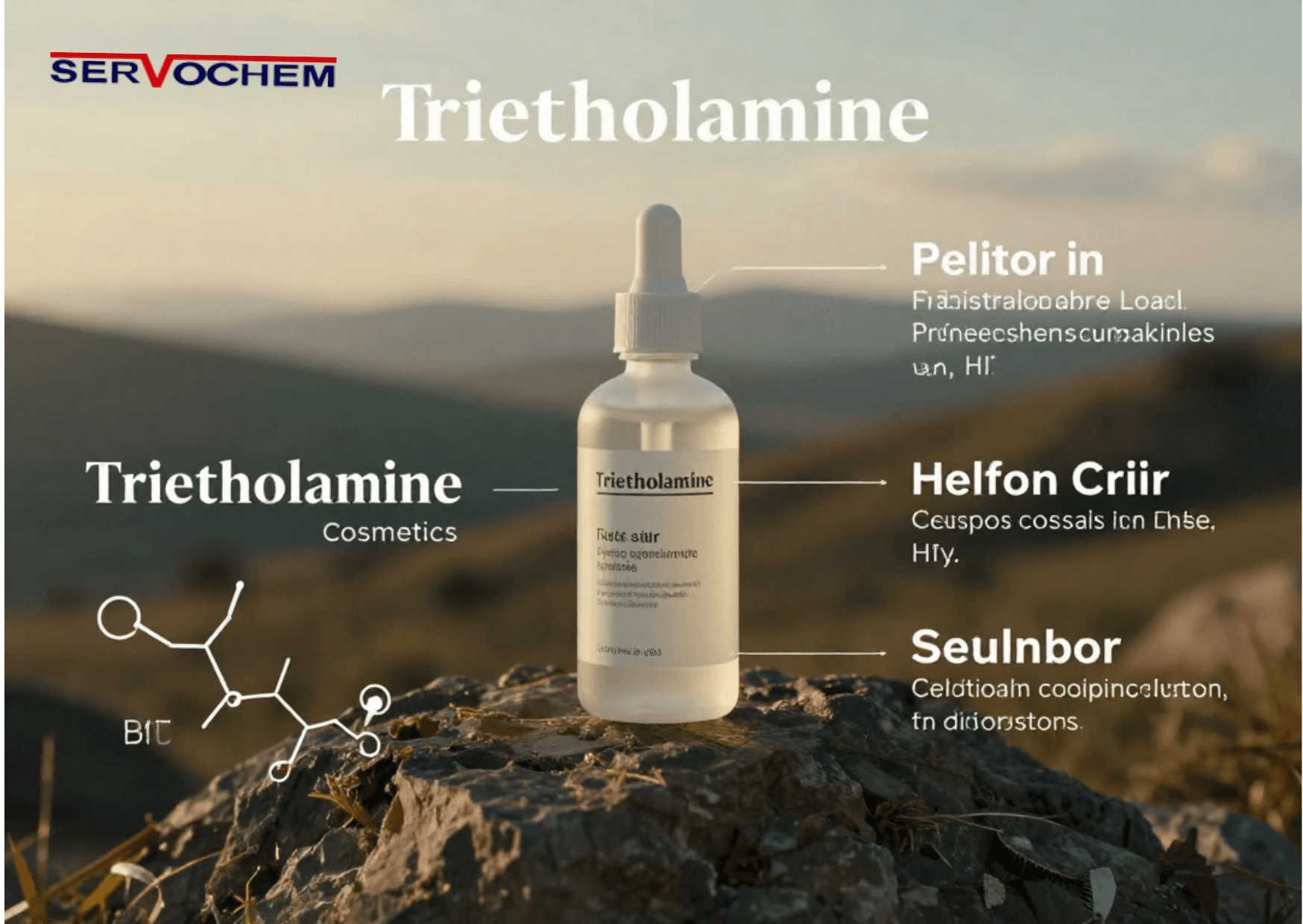 Triethanolamine use in cosmetics for pH balance, emulsion stability, and skincare formulation support.